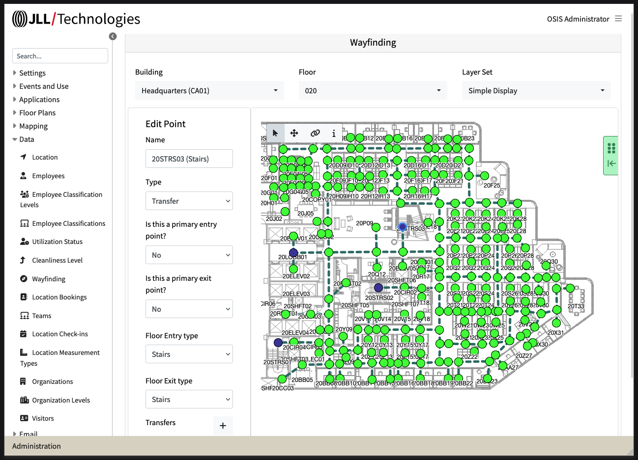 Way-finding - Sample Routing