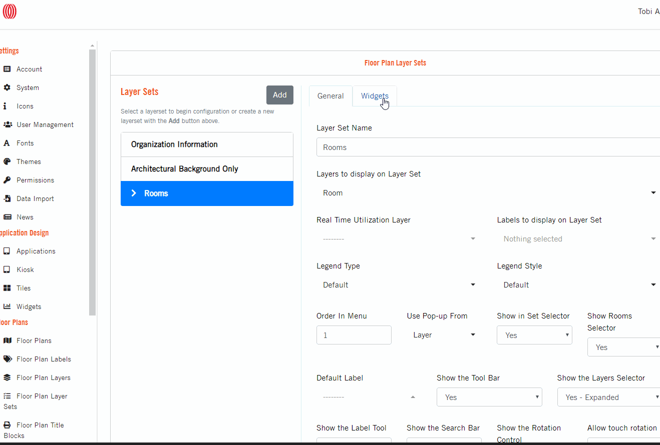 Layerset Widget Form