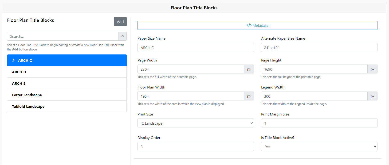 Create New Title Block