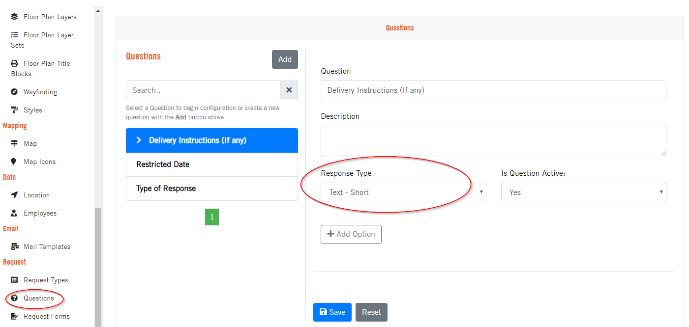 Question form