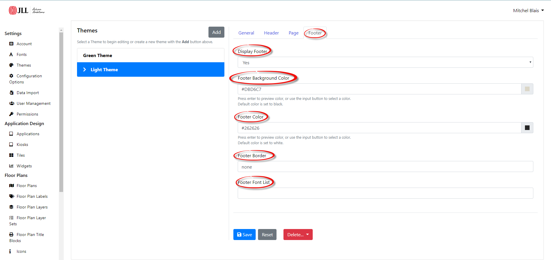 Create New Theme Footer